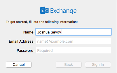 how to add outlook account in mac mail app